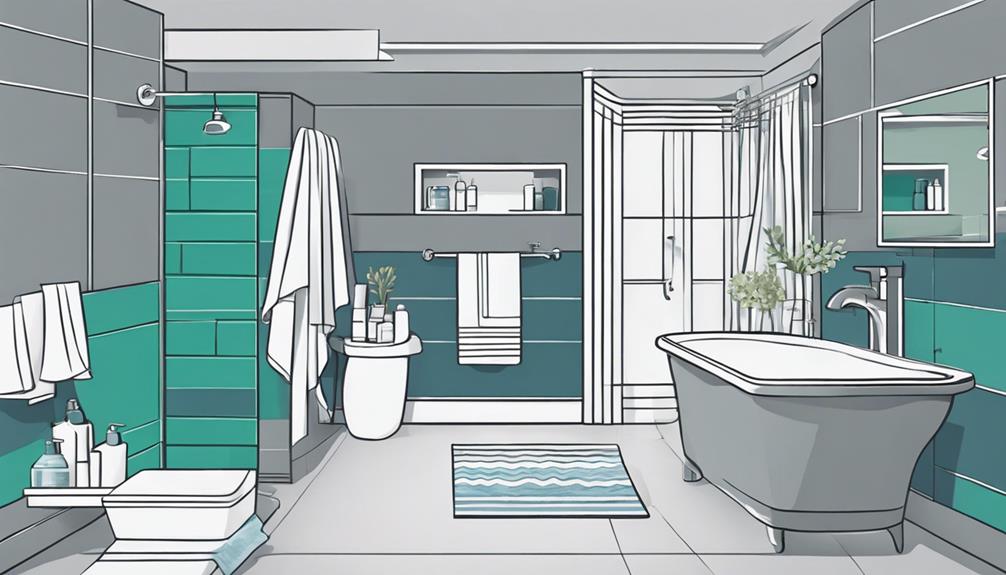 gray bathroom towel colors