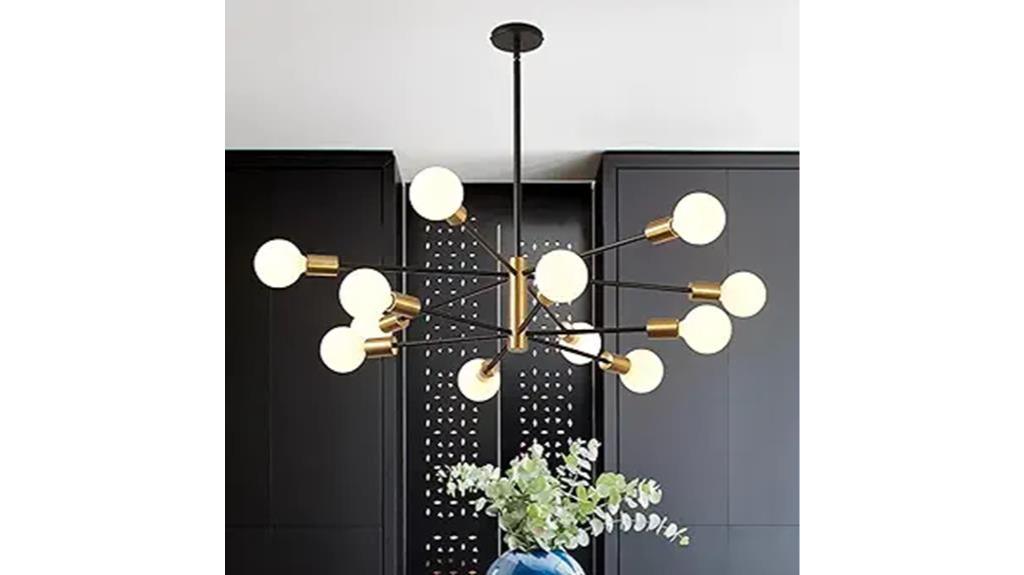 12 light modern chandelier fixture