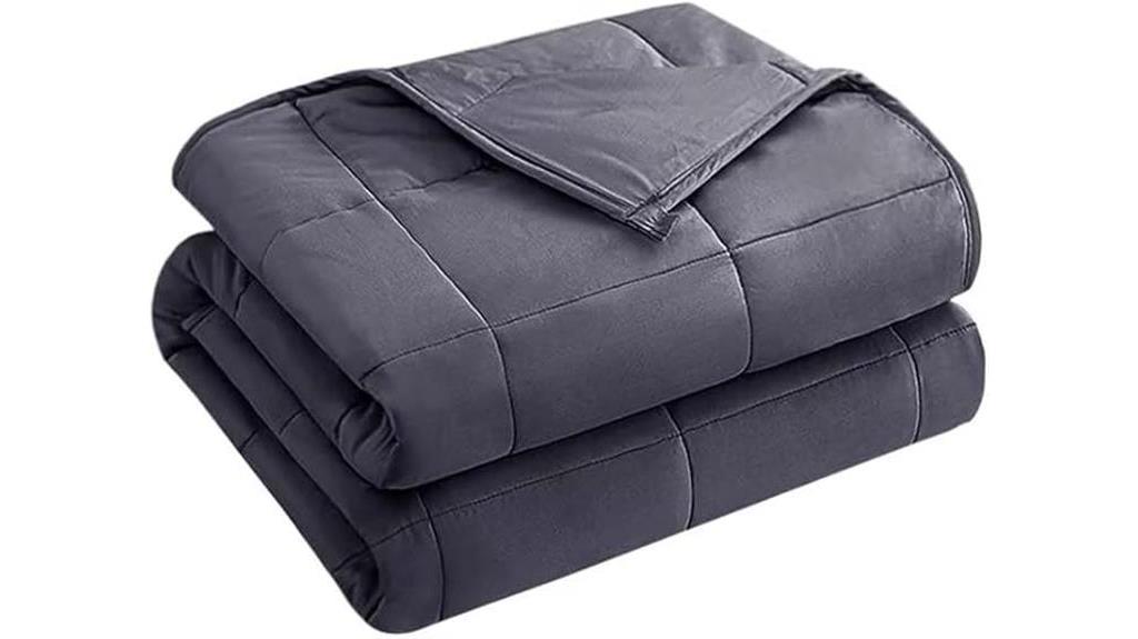 20 lb grey weighted blanket