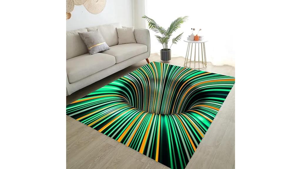 3d non slip bedroom rug