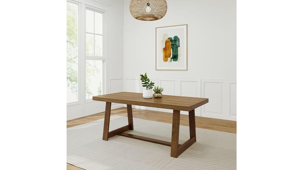 72 inch farmhouse dining table