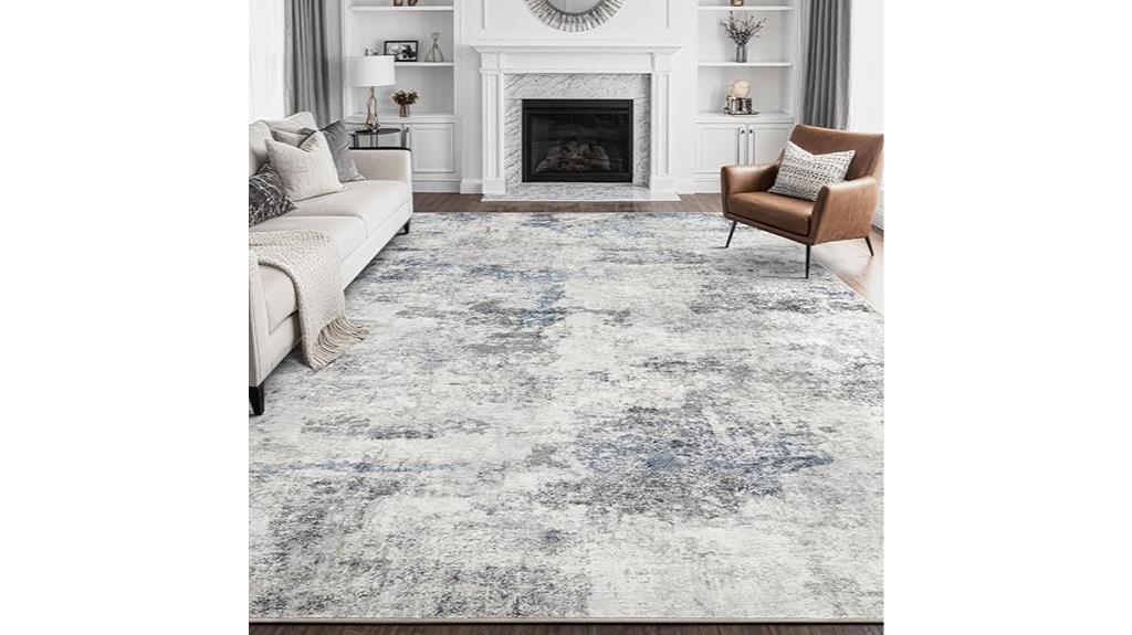 abstract washable area rug