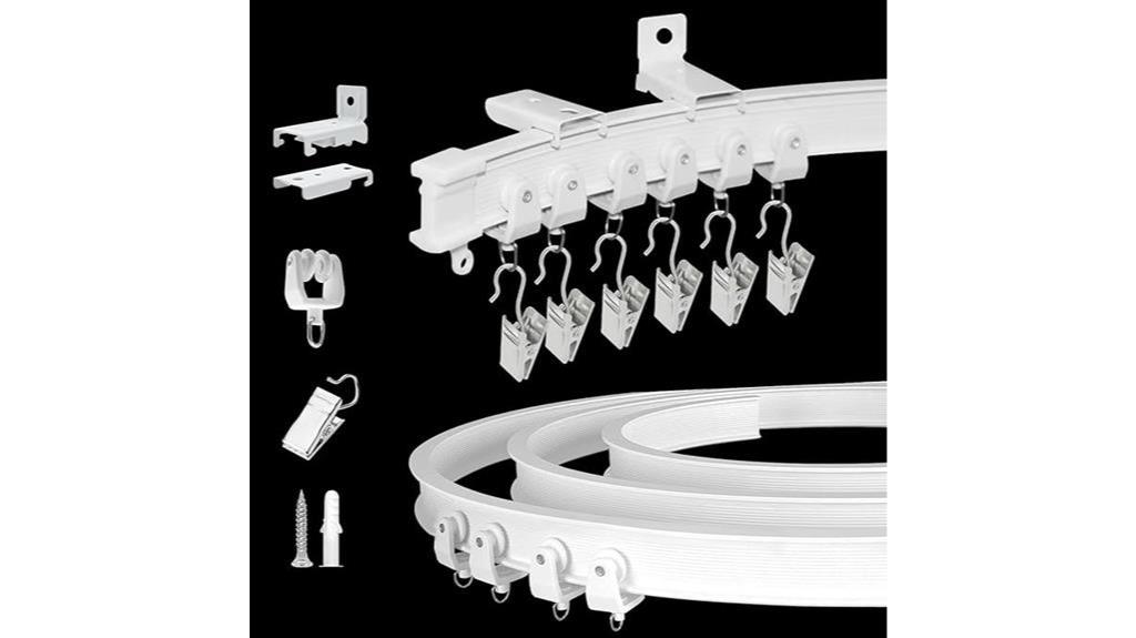 adjustable ceiling curtain track