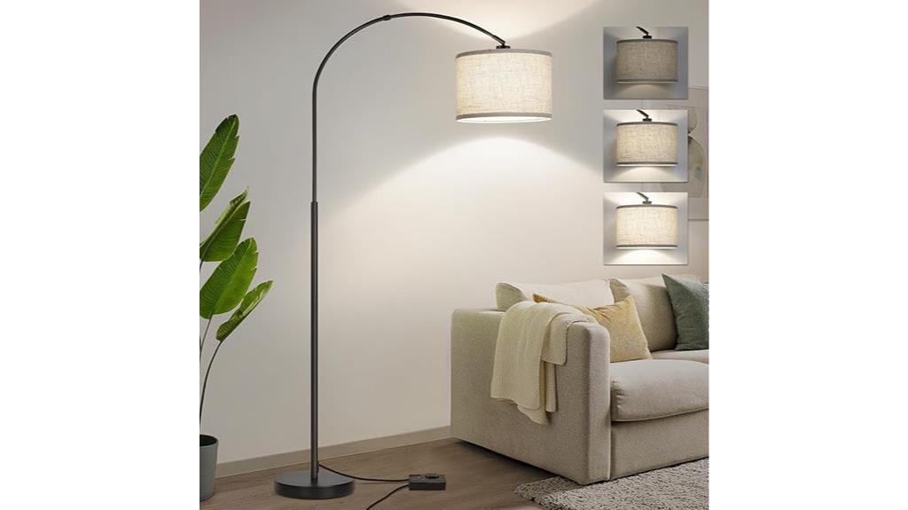 adjustable dimmable arc lamp