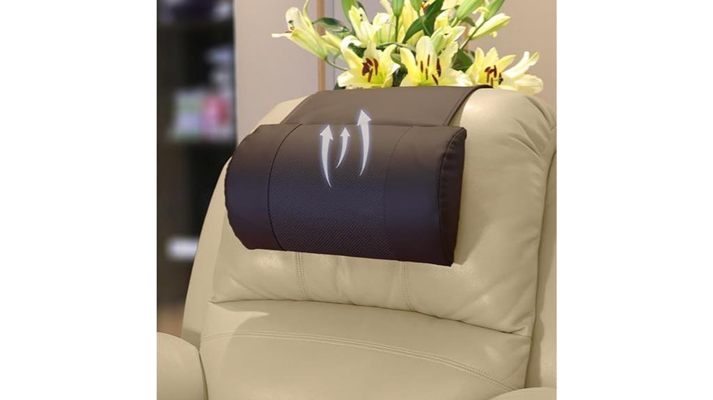 adjustable leather recliner pillow