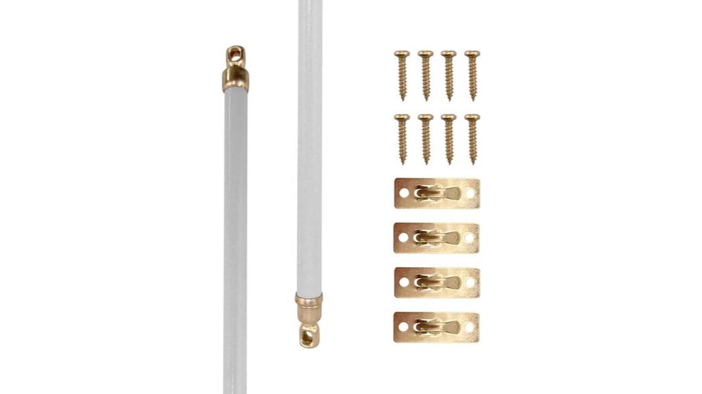 adjustable sash curtain rods