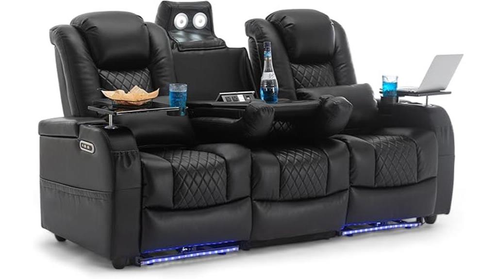 ambient light recliner trio