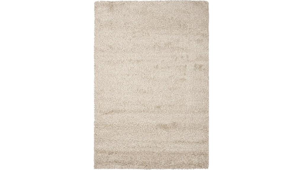 beige california shag rug