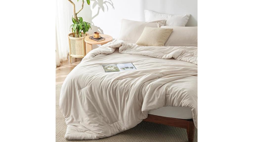 beige king comforter set