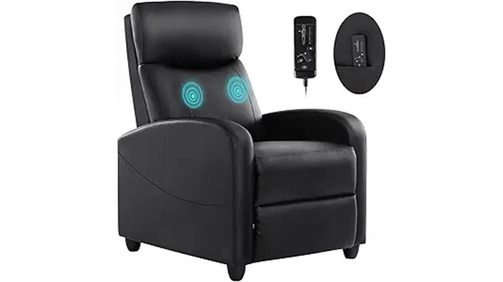 black sweetcrispy recliner chair