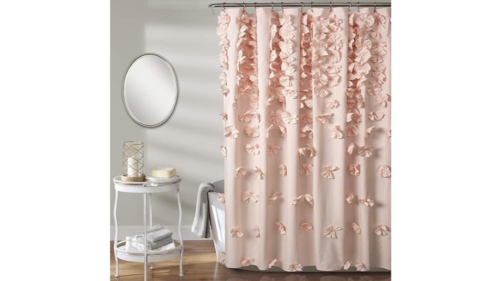 blush shower curtain 72x72