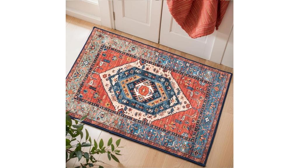 boho non slip entryway rug