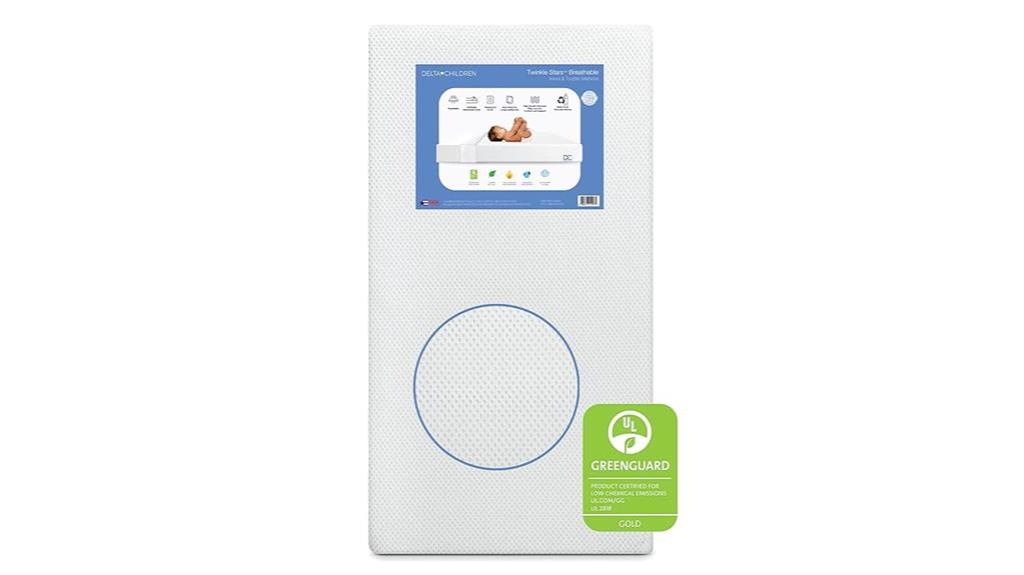 breathable crib mattress stars