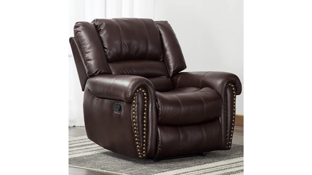 canmov leather recliner chair