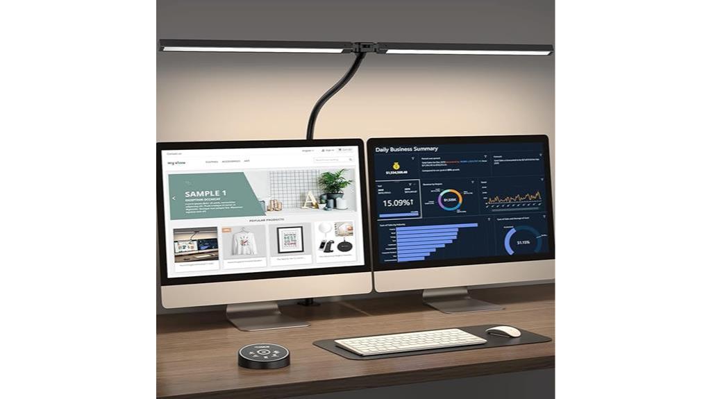 clamp adjustable led desk lamp