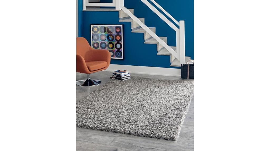 cloud gray shag rug