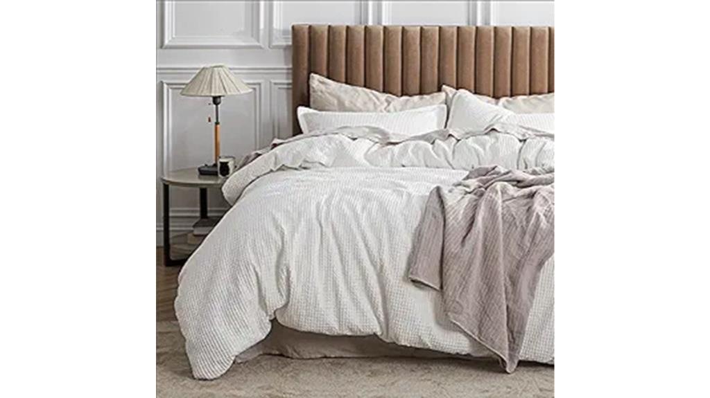 coconut white king duvet