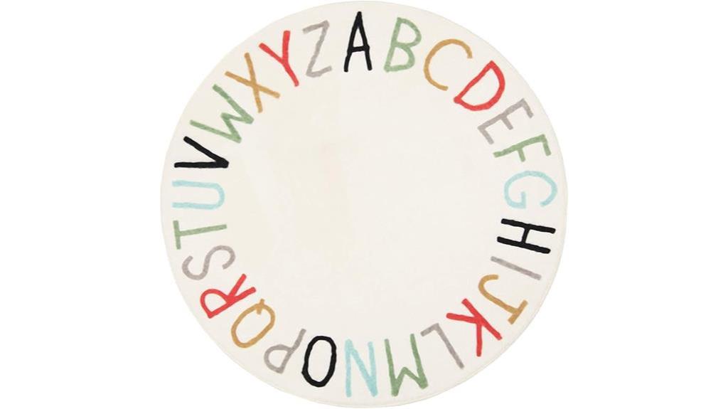 colorful round kids rug