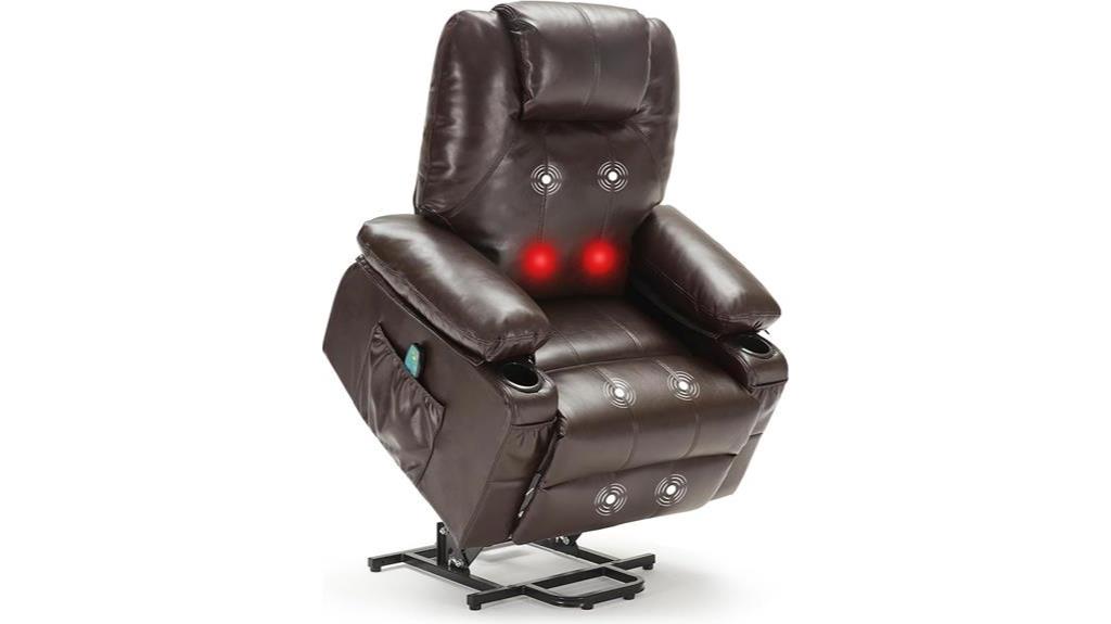 comfortable heated massage recliner