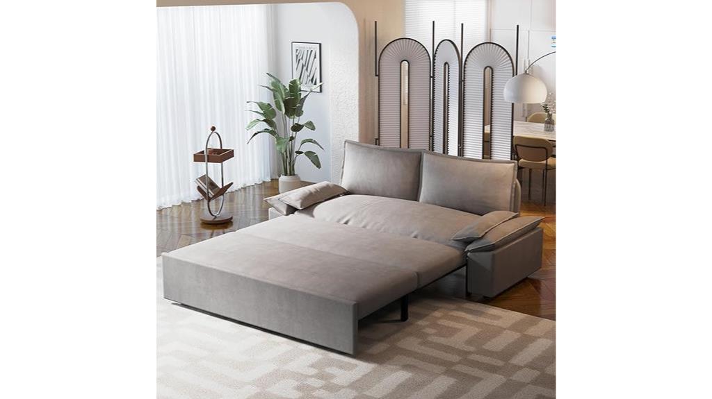 convertible grey sofa bed