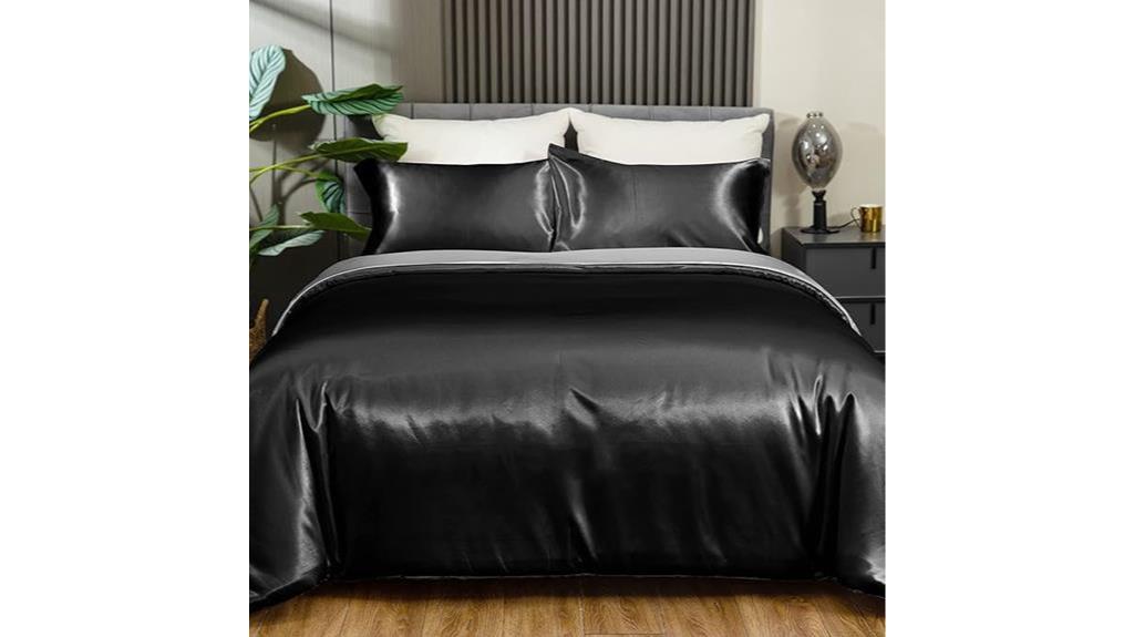 cooling satin comforter set