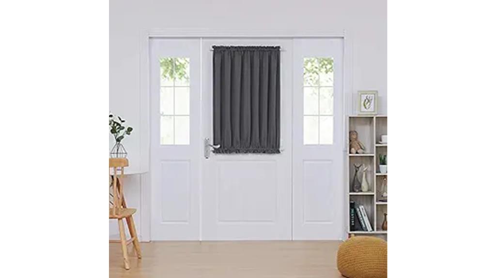 dark grey blackout curtain