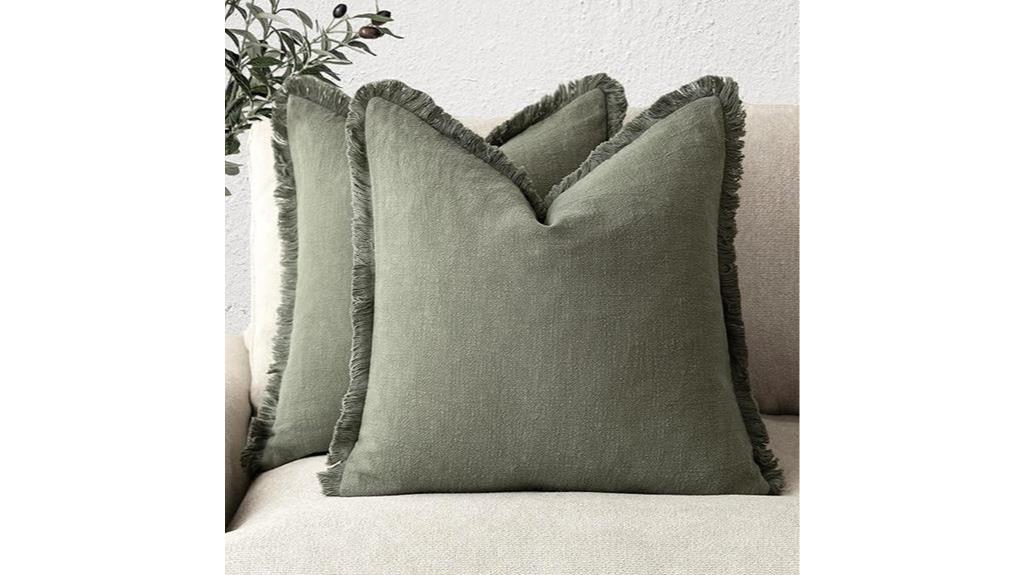 decorative linen throw pillows