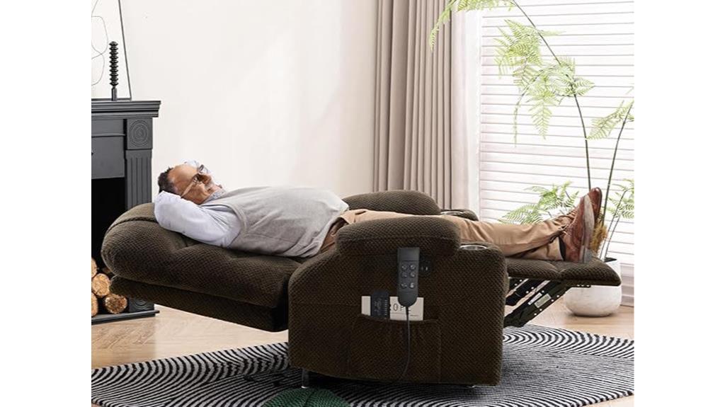 dual motor lay flat recliner