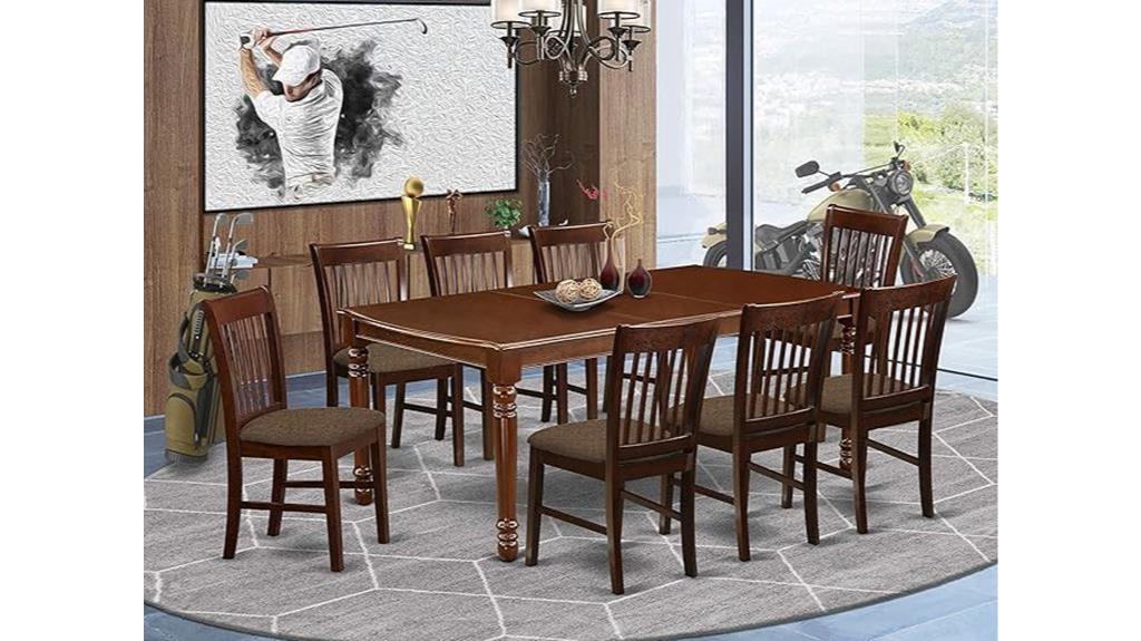 elegant 9 piece dining set