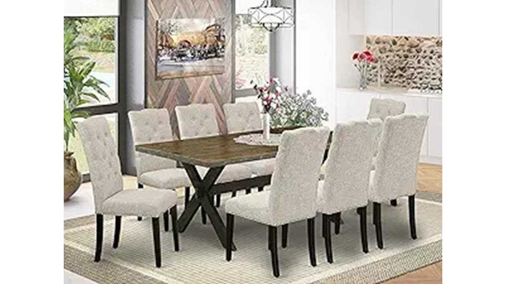 elegant 9 piece dining set