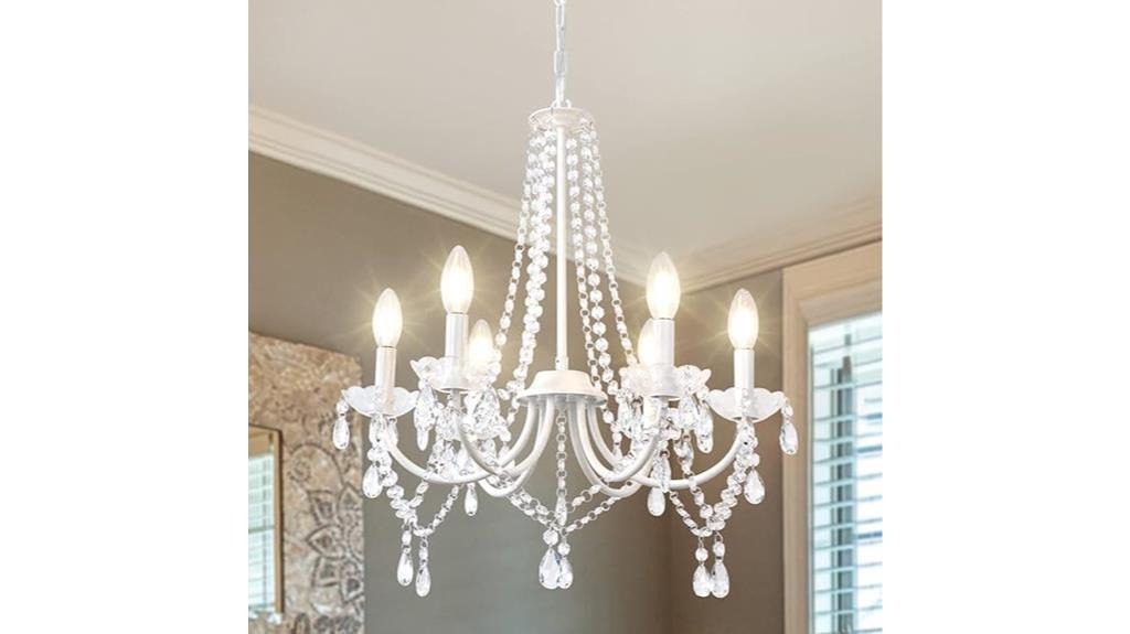 elegant crystal chandelier fixture