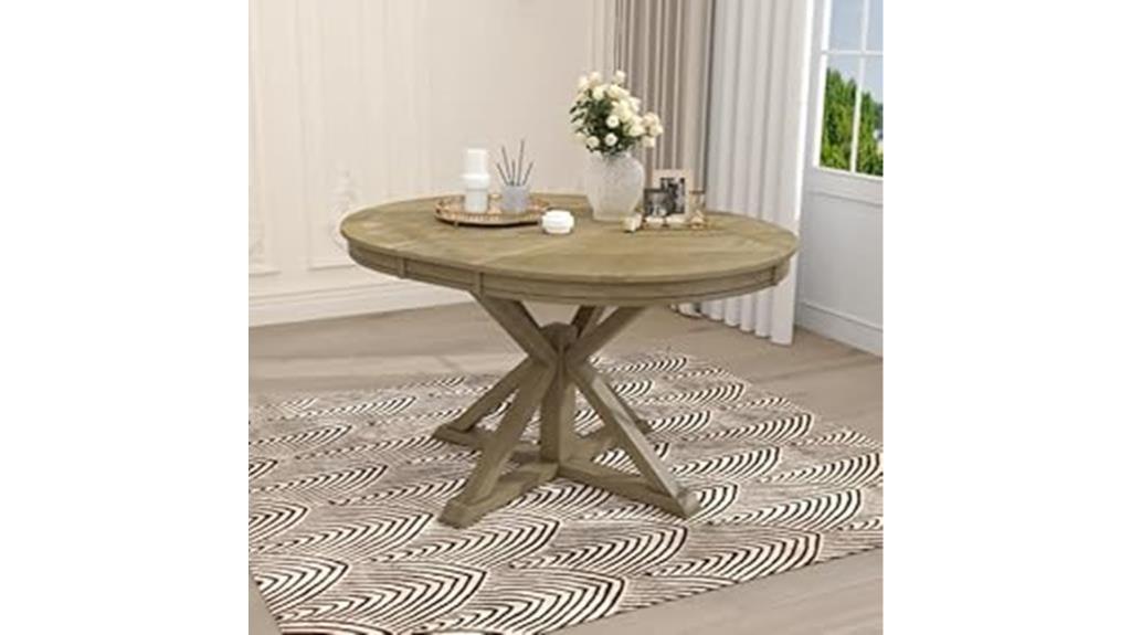 extendable solid wood table