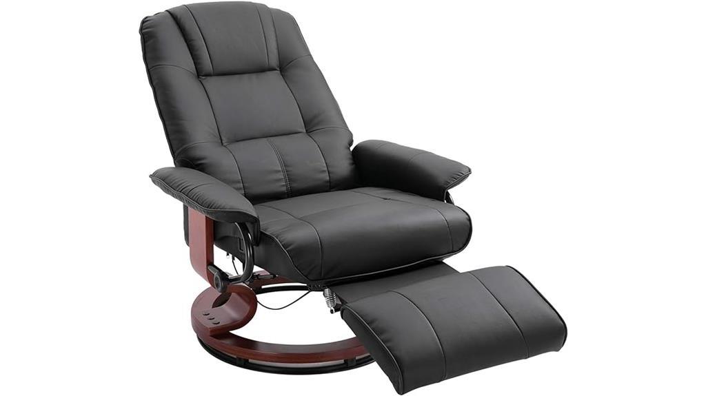 faux leather recliner chair