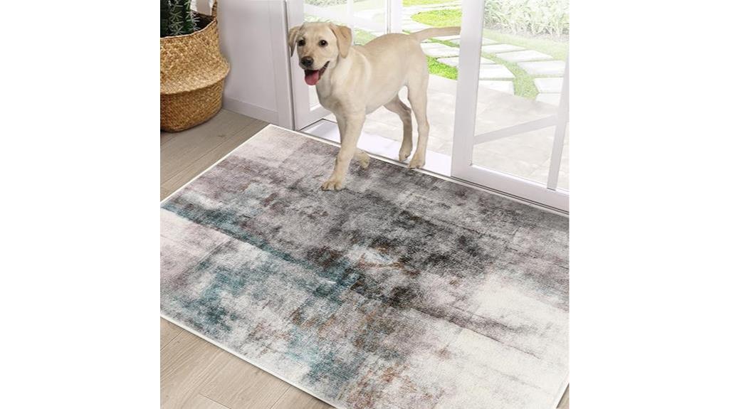 faux wool non slip rug