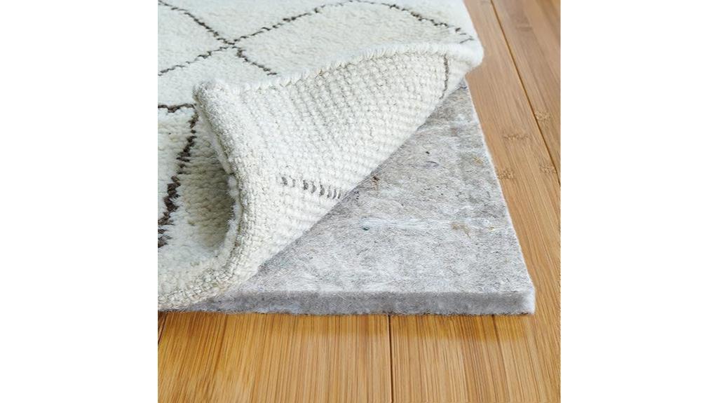 felt cushioning rug pad