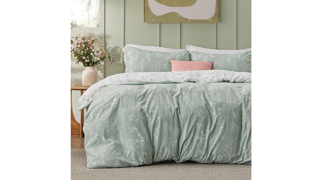 floral queen duvet set