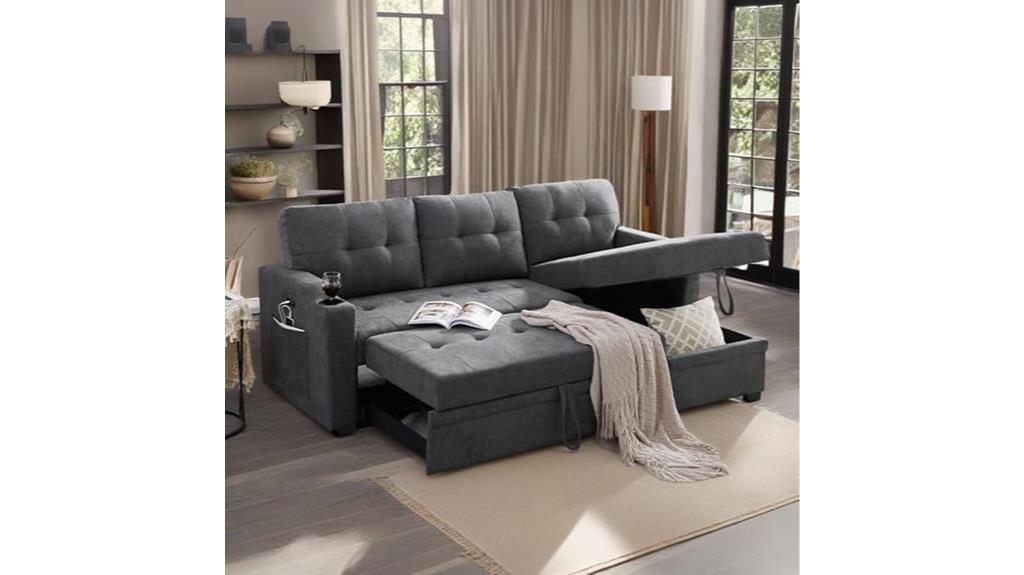 fransoul l shaped sleeper sofa