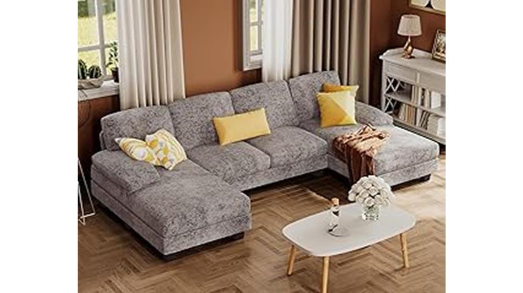 furmax u shaped sofa couch