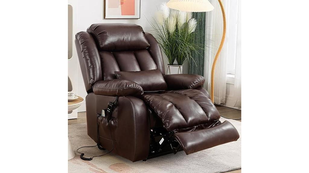 genuine leather recliner chair