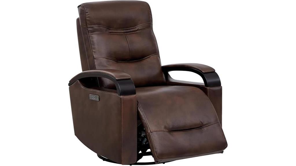 genuine leather rocker recliner