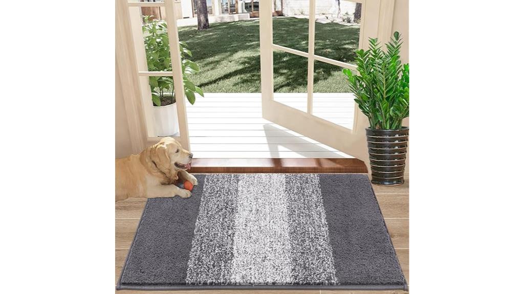 grey indoor doormat 20x32