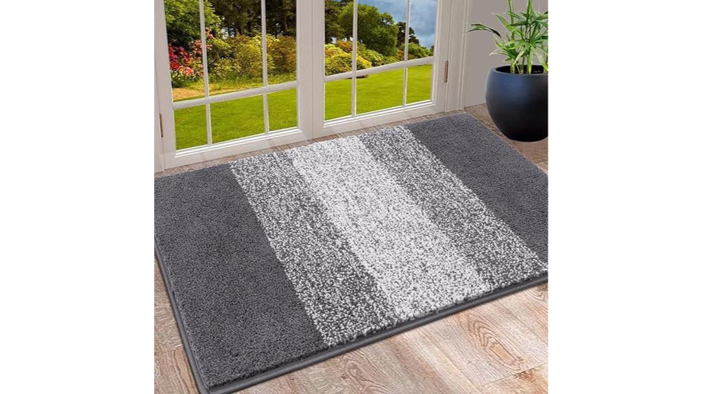 grey indoor entryway rug