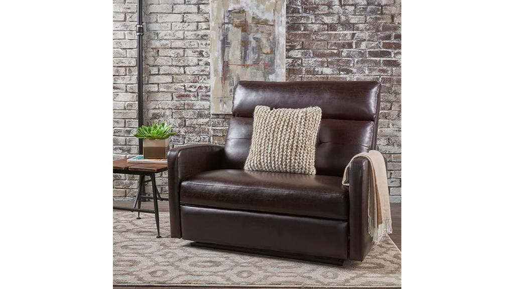 halima leather recliner sofa