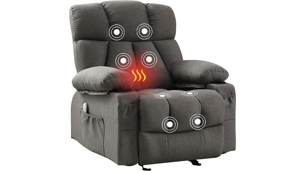 heated vibrating recliner chair