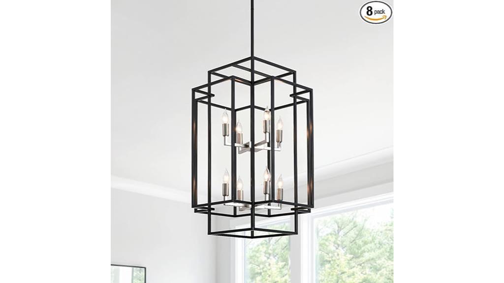 high ceiling lantern chandelier