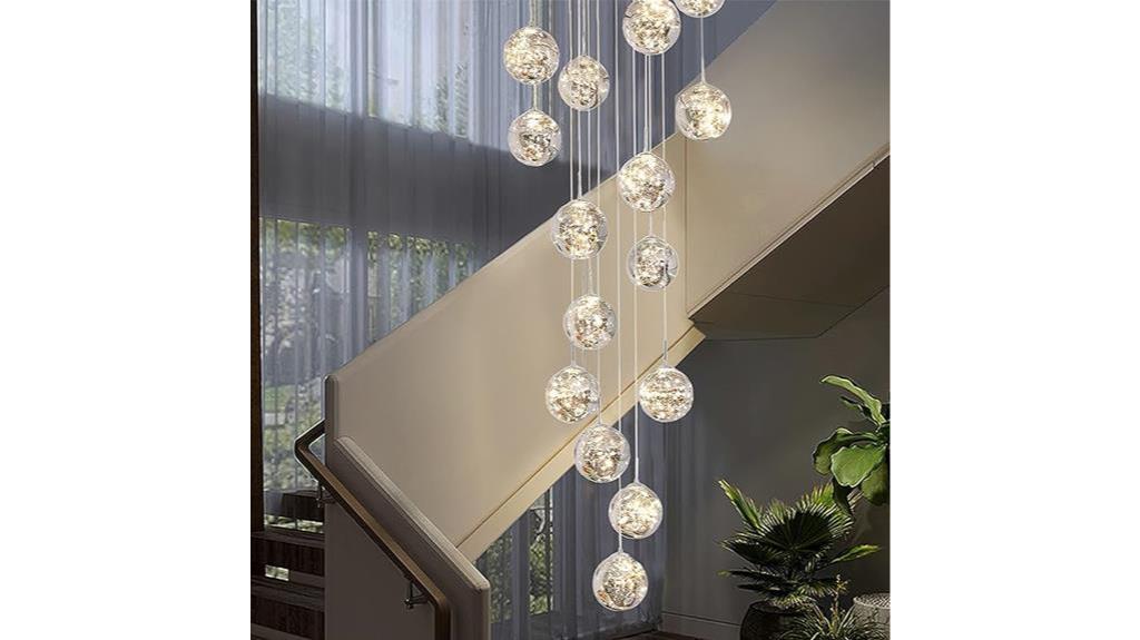 high ceiling led chandelier