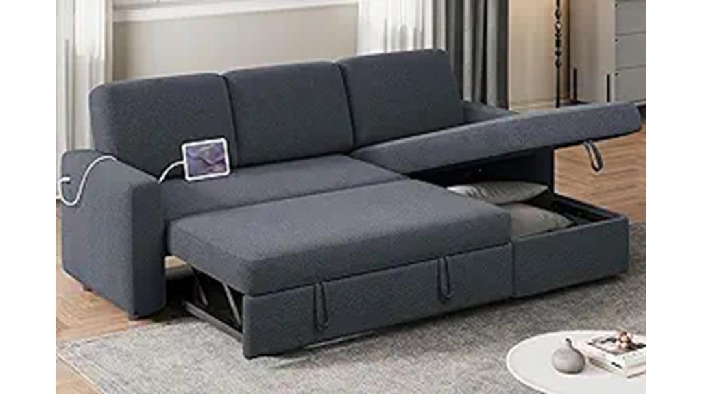 l shaped sofa bed