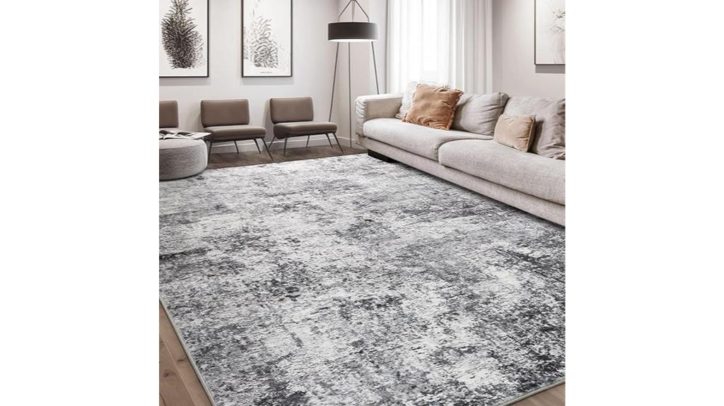 large soft abstract area rug