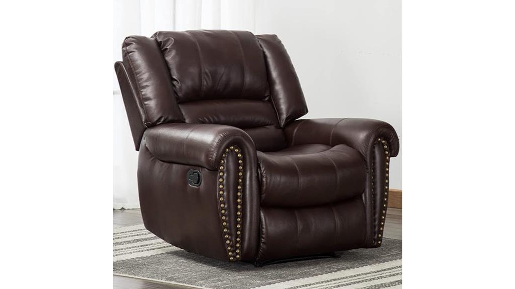 leather recliner chair livingroom