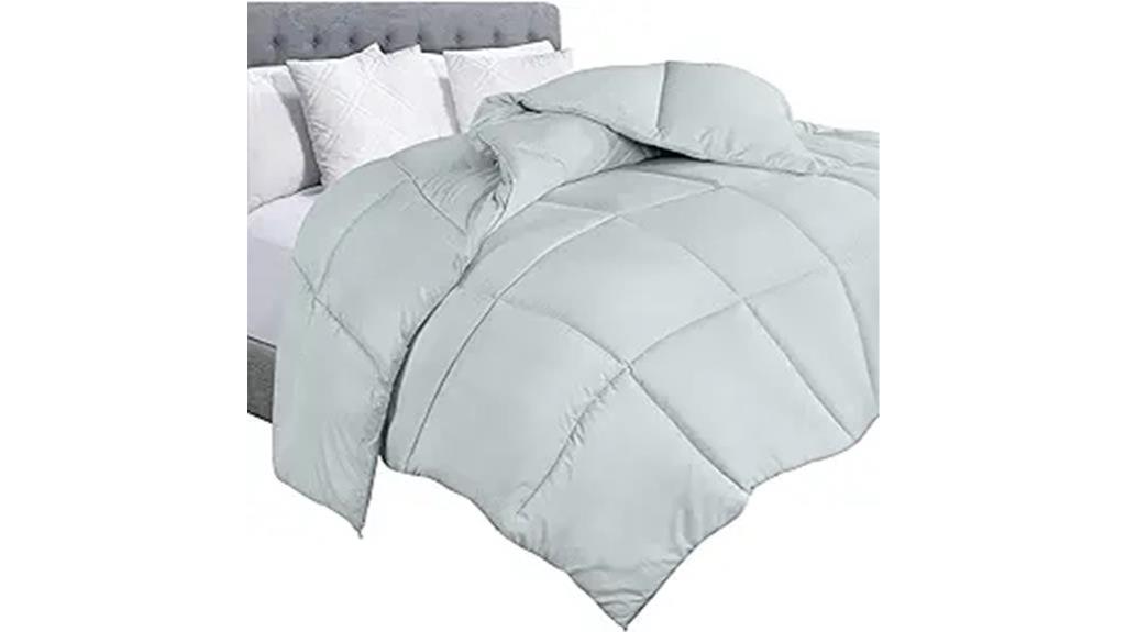 light grey queen comforter